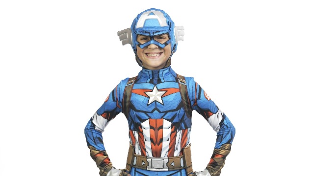 Amazon.com: MARVEL Captain America Official Youth Deluxe Zentai